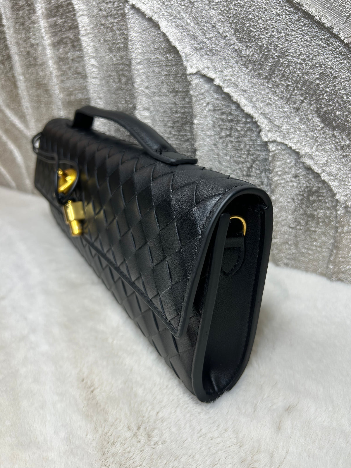 Genuine Leather Knot Clutch