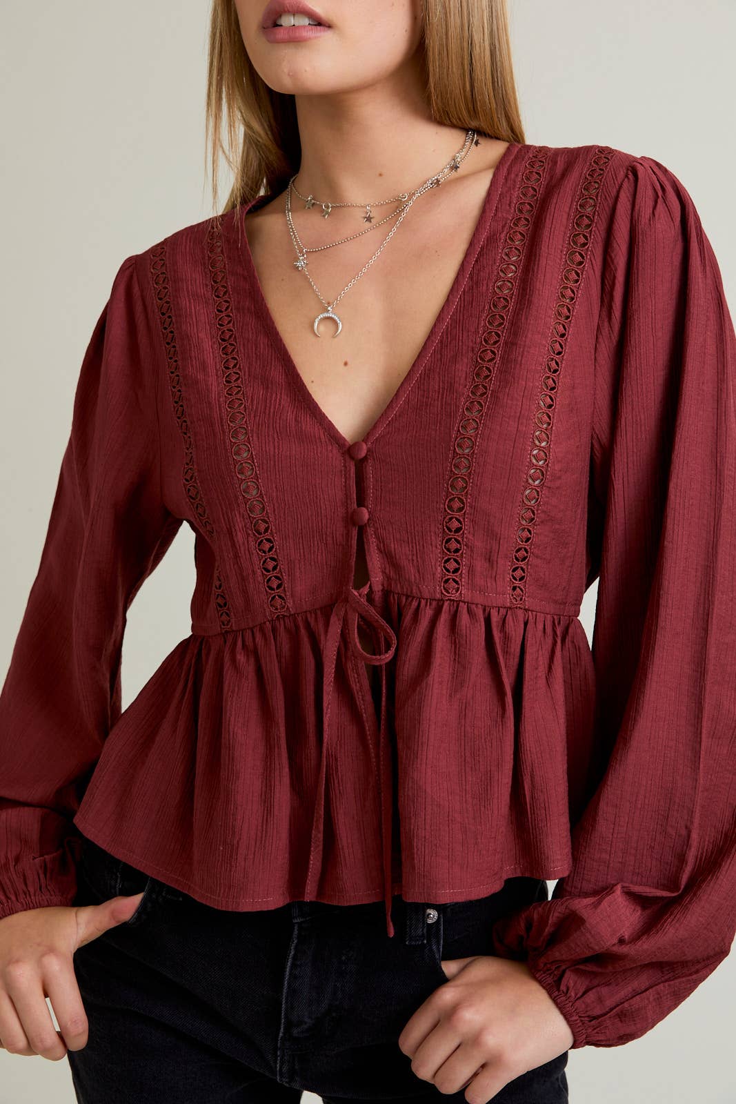 Long sleeve Boho Top