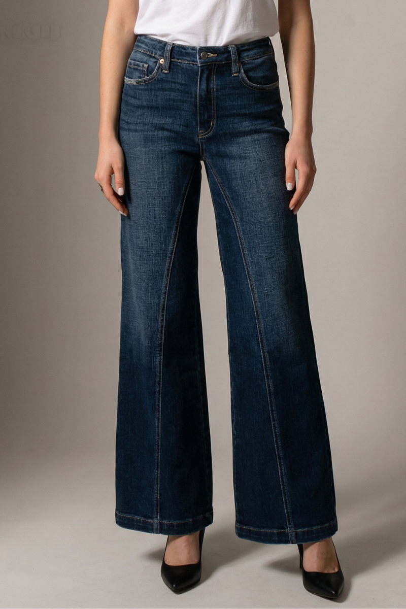 High Rise Relaxed Flared Jeans