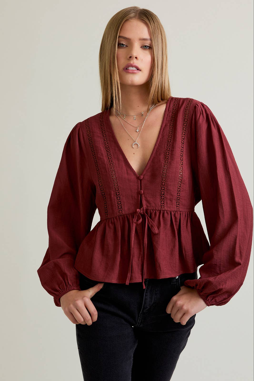 Long sleeve Boho Top