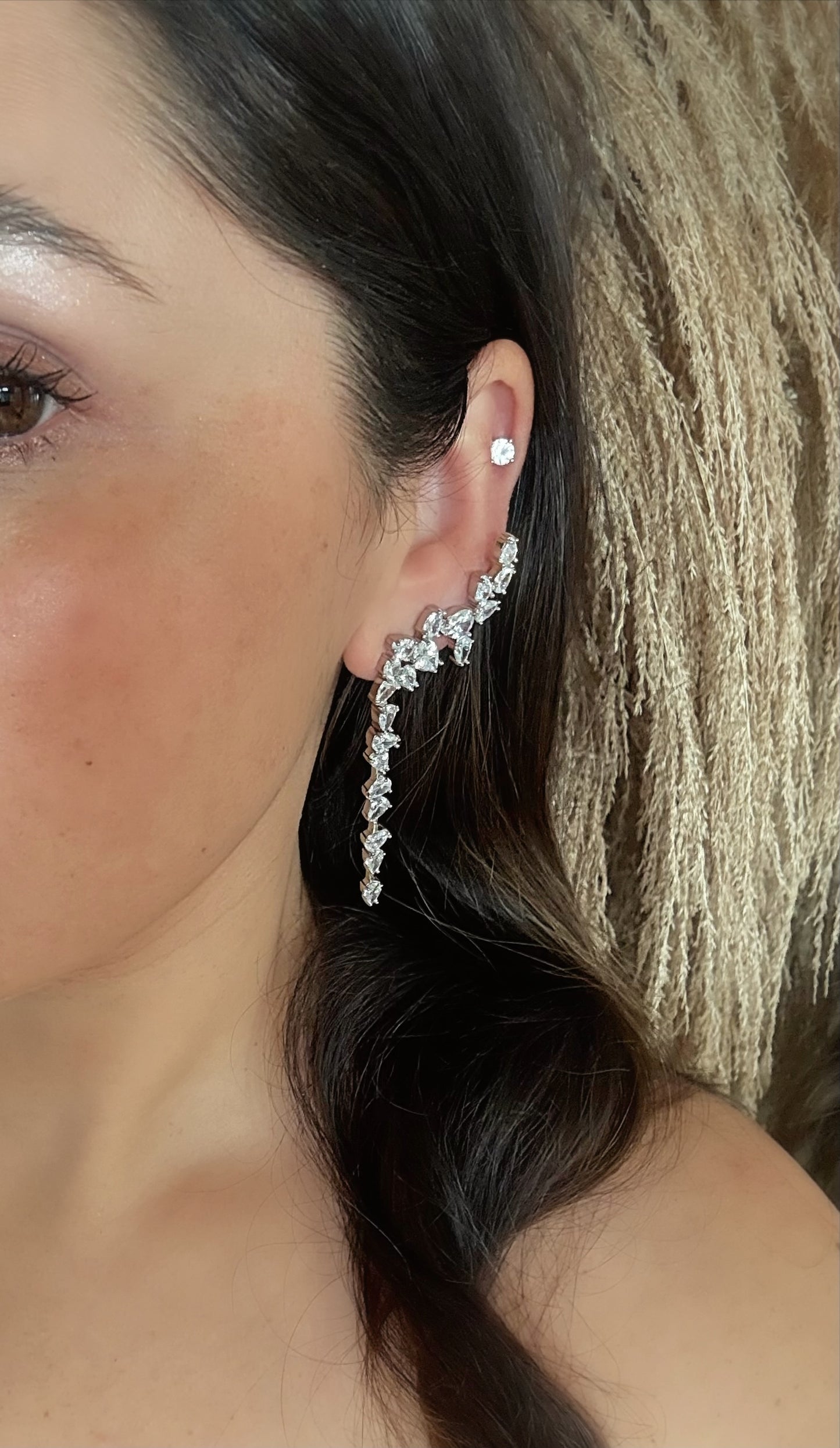 Adalee CZ Statement Earring