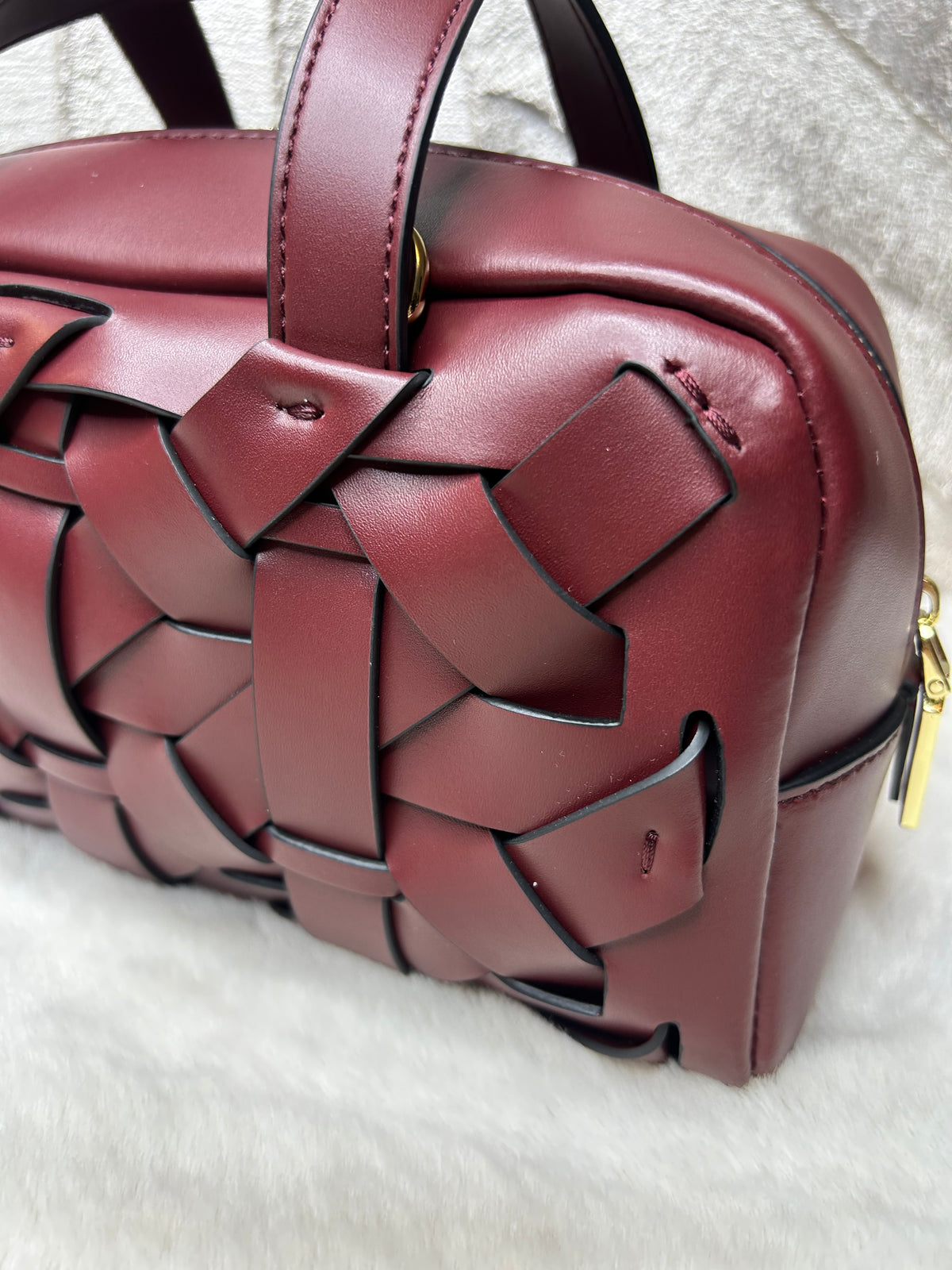 Burgundy Genuine Leather Bag
