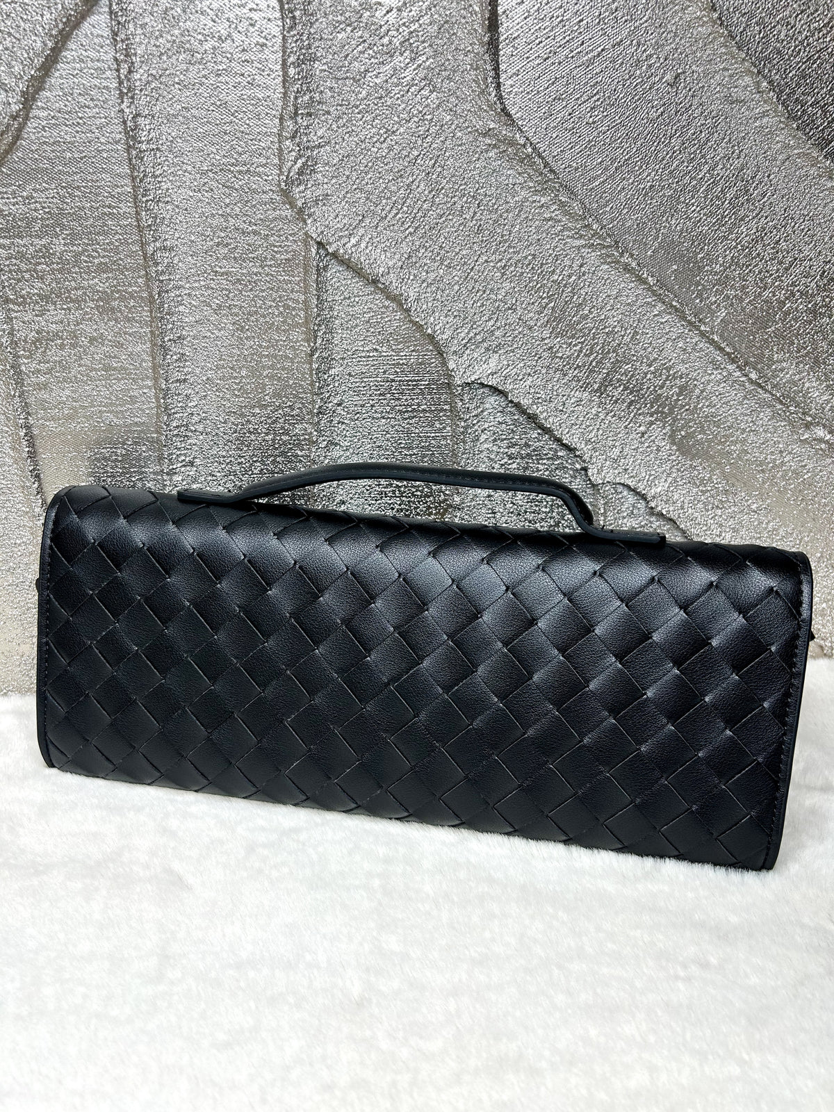 Genuine Leather Knot Clutch