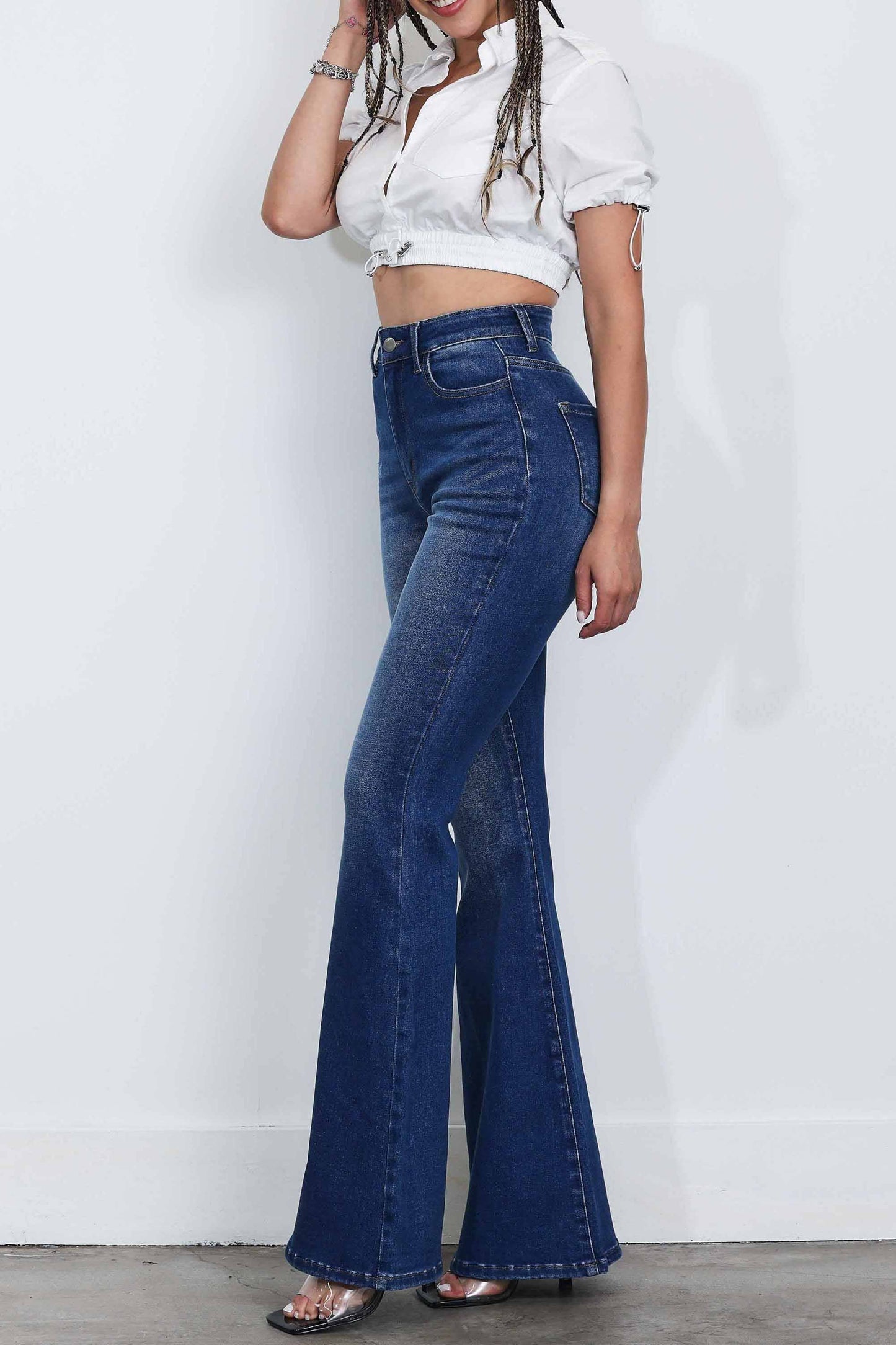 High-Rise Flare Jeans